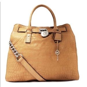 Michael Kors Hamilton Large Croc bag